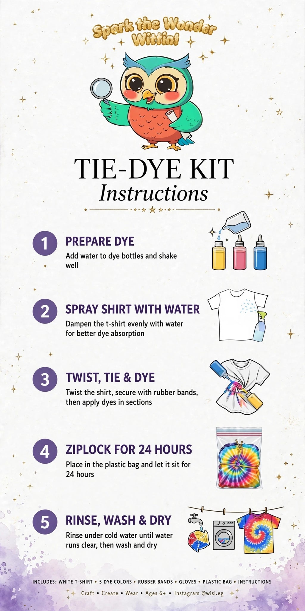 The t-shirt wonder - tie dye kit